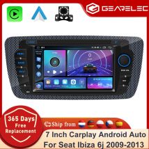 GEARELEC 64G Android 13 Car Radio CarPlay For Seat Ibiza 6j 2009 2010 2011 2012 2013  2009-2013 Autoradio WIFI GPS RDS  Audio Multimedia Player