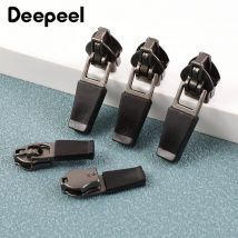 10-50Pcs Deepeel 3# 5# Zipper Puller for Nylon Zippers Waterproof Zip Slider Bag Tent DIY Reverse Zips Head Repair Accessories