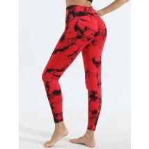 Frauen Tie Dye Nahtlose Yoga Leggings Hohe Taille Scrunch Butt Lifting Strumpfhosen Workout Dünne Hosen