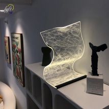 Acryl LED Tisch lampe stufenlos Dimmen USB-Aufladung Touch-Schalter Steuerung Home Decoration Nacht Wohnzimmer nordische Schreibtisch lampe