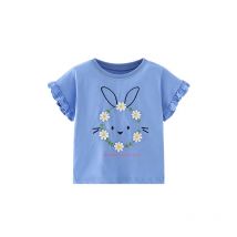 Springen Meter 2-7T Neue Ankunft Sommer Mädchen T Shirts Kurzarm Heißer Verkauf Kinder Tees Tops Baby kostüm Baby Shirts