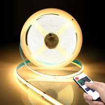 Striscia LED COB dimmerabile USB DC5V 1M 2M 3M 5M Nastro LED USB bianco/bianco caldo Nastro biadesivo con luce notturna con telecomando RF