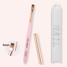 1/3PCS Rosa Transparent Griff Pinsel Für Maniküre Malerei Pinsel Uv Gel Extension Builder Zeichnung Stift