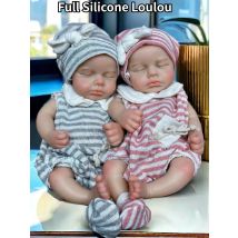13 pollici Full Body Silicone Loulou Ragazzo o ragazza Bocca aperta Fatta a mano Soft Touch Bebe Neonato Bambola per bambini Regali di compleanno