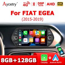 Pantalla de Radio de coche estéreo inalámbrico CarPlay Android 14 para FIAT TIPO EGEA 2015-2019 2 din autoradio reproductor Multimedia 4G LTE