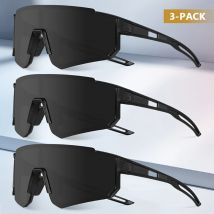 3-teiliges Set mit Sportmode-Brillen für Herren, geeignet zum Radfahren, Angeln und Fahren