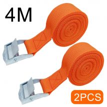 2 pz 4 M In Lega di Zinco Pressione Fibbia Pallet Cinghie di Carico Bagagli Fisso Auto Tenditore Fisso Tenditore Cinghie Cricchetto Tie-Down cintura