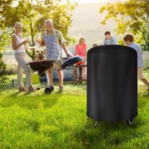 1 pz Bollitore BBQ Copertura Per Raweao Bollitore BBQ Copertura Per Weber 57 Cm Esterna Impermeabile Barbecue Copertura Rotonda BBQ Rivestimenti