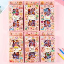 100 teile/schachtel Lustige Nette Cartoon Capybara PET Aufkleber Ästhetische Dekorative Sammelalbum Gepäck Telefon Kind DIY Wasserdichte Aufkleber Spielzeug