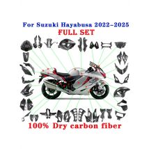 2025 For SUZUKI GSX1300R Hayabusa 2024 2023 - 2021 Pure Dry Carbon Fiber Motorcycle Mudguard Guard Fender Winglets Fairing Kits