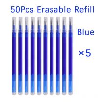 50 Pz/set 0.7mm Penna Cancellabile Asta di Ricarica Penna Gel Cancellabile Magica Blu Inchiostro Nero 8 Colori Ufficio di Cancelleria di Scrittura forniture