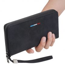 New Men's Long Wallet Zipper Design Multi-Card Slots Large Capacity for Phone & Coins High Quality Male Clutch Style