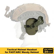 Professionelle Schieß-Ohrenschützer, taktischer Helm-Headset, elektronischer Gehörschutz, ausgestattet mit ARC-Schiene