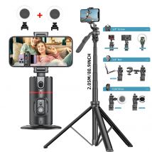 Bastone selfie con stabilizzatore Treppiede con tracciamento automatico del volto per stabilizzatore cardanico portatile con treppiede per selfie stick wireless mobile