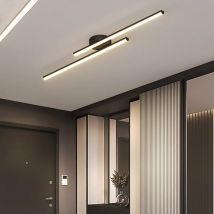 Moderne LED-Deckenleuchte, intelligente Fernbedienung, 60/80 cm lange Streifenlampe, Schlafzimmer, Wohnzimmer, Küche, Flur, Innenbeleuchtung, Lampen