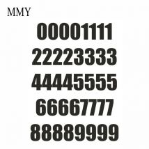 40*25mm 40PCs Number Sheet Sticker Vinyl Decal Car Bike Door Wheelie Bin Race