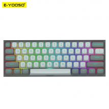 E-YOOSO Hz-61 RGB USB Mini 8K RT Interruttore magnetico Tastiera da gioco meccanica 61 tasti cablati per computer PC portatile Cavo staccabile