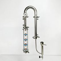 NEUE 1.5 "(38mm)OD 50,5 Sanitär Brennerei Spalte, reflux Turm Kombination Mit 5 Etagen Destillation Objektiv Spalte, SS304