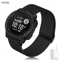 Cinturini per orologi elastici da 22 mm per Garmin Instinct 2 Cinturino in nylon elastico morbido solare per Garmin Instinct Tattico/Solar/Tide Esports