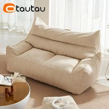 OTAUTAU Weiche Waffel-Sitzsack für 1–2 Sitze, Couchbezug-Set ohne Füllstoff, Sitzsack, Sessel, faules Sofa, Bett, Liege, Ottomane, Hocker SF182