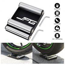 Supporto universale per la pulizia dei pneumatici per moto Staffa per lavaggio pneumatici Catena portatile Pulita Durevole Rampa a rulli Sollevamento per KTM Kawasaki Suzuki