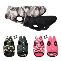 Gemütliche Haustierkleidung, wendbare Hundeweste für kleine und mittelgroße Hunde und Katzen, Winter, winddicht, mit Welpenknöpfen, Jackenmantel, Yorkie-Schnauzer-Outfit