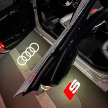 Porta auto Benvenuto Luce Lampada per proiettore a Led per Audi A3 A4 B8 8P 8V A6 C7 A5 Q5 B7 B6 B9 SLINE QUTTRO RS Q3 Q7 S3 S4 S5 SQ5 S6 A8