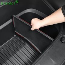 Für Tesla Modell Y Juniper 2025, Kofferraum-Trennwand, Organizer, Teiler, Schallwand, Frachtschutz, Platine, vordere Kofferraumabdeckung, Rollvorhang