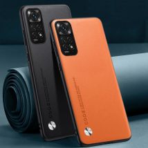 Luxury PU Leather Case For Xiaomi Redmi Note 11 Note11 S Back Cover Matte Silicone Protection Phone Case For Redmi Note 11S 4G