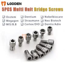 5PCS Viti per ponte dentale Multi unità Accessori di guarigione Materiali in titanio per Osstem/Megagene/Dentium/ITI/Anthogyr/Neo Biotech