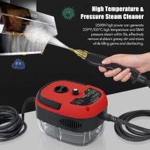 Pulitore a vapore Macchina per la pulizia a vapore pressurizzata ad alta temperatura portatile 1500W con testine per mobili da cucina per auto
