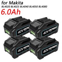 For Makita 40V Battery 6.0Ah Li-ion Battery For XGT 40V BL4025 BL4040 BL4020 BL4050 BL4060 BL4050B Electric Drill Screwdriver
