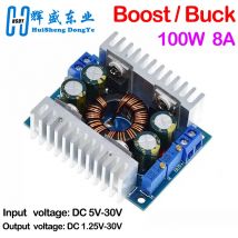 DC 5–30 V auf 1,25–30 V, 8 A, automatischer Abwärts-/Abwärtswandler, Boost/Buck-Spannungsreglermodul, Ladegerät, Stromwandler, DIY-KIT