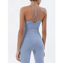 Women's Naked Feeling 2 Piece Gym Set - Seamless Sports Bra & High Waist Leggings, Shockproof Breathable Fitness Clothing, S-XL