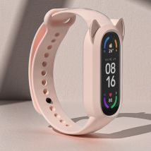 Silikon hülle Katze Ohren schützer Riemen für Xiaomi Serie Miband 7 6 5 4 3 weiches und atmungsaktives TPU-Material band für Mi Band Armband