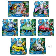Original Paw Patrol Jungle Pups Figur Geschenkpaket Chase Skye Rocky Marshall Rubble Tracker Fahrzeug Actionfigur Kinder Geschenk Spielzeug