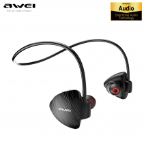 Awei A847BL Auricolari sportivi Bluetooth senza fili HD Sterep Sound Archetto da collo con microfono per auricolare da corsa impermeabile IPX4