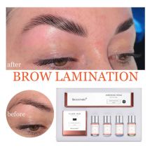 Pro Brow Lift Perming Kit per laminazione sopracciglia per sollevamento sopracciglia con pellicola trasparente Lozione permanente alla cheratina nutrizionale per uso domestico