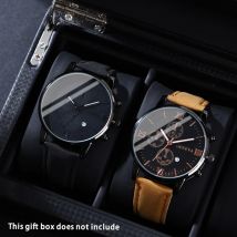 2-teiliges Herrenuhren-Armbanduhren-Set, lässiges Sport-Herrenuhren-Set, Quarz-Zeiger-Datumsuhren-Set für Urlaubsgeschenk, Uhren-Set