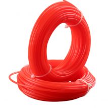 2.4mm * 15000mm Round Mowing Strong Strimmer Nylon Line Brush Cutter Strimmer Trimmer Wire Grass Trimmer Head Roll Mowing Wire