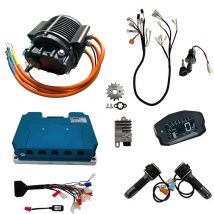 QS MOTOR 12000W Geared Hall Version Motor Mid-Drive Power train Complete Conversion Kits For Electric Motorcycle