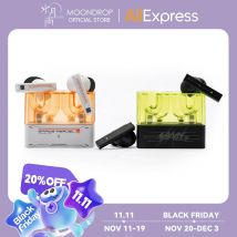 MOONDROP Space Travel 2 auricolare HiFi con cancellazione del rumore TWS wireless Bluetooth 6.0 ANC Modalità di gioco a bassa latenza Cuffie da gioco SBC/AAC