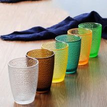 5PCS Acryl Saft Glas Bunte Diamant Wasser Glas Hotel Restaurant Wein Trinken Tasse Home Party Liefert