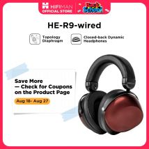 HIFIMAN HE-R9 Auriculares dinámicos con parte trasera cerrada y versión con cable de diafragma topológico