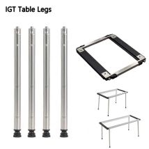 Camping IGT Table Legs Combination Picnic Table Legs Stainless Steel Three-Gear Telescopic Table Legs Outdoor igt
