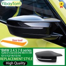 Per BMW 3 5 7 8 Serie G20 G21 G28 320d 330e 330i G30 G38 G11 G12 G15 G16 Auto Ala Laterale Copertura Dello Specchio Vista Posteriore Tappi