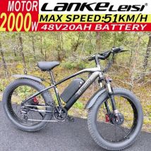 Lankeleisi MG740 Plus bicicletta elettrica a doppio motore, motore 2*1000W, batteria 20AH, mountain bike elettrica fuoristrada con pneumatici grassi