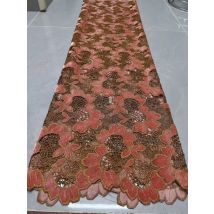African Velvet Tassel Lace Fabric with Intricate Embroidery Laser Cut Traditional Nigerian Attire 2025 Drapes Designs