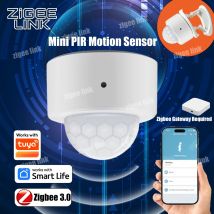 Sensore di Movimento PIR Intelligente Tuya Zigbee 3.0, Rilevatore di Presenza a Infrarossi, Sensore di Allarme di Sicurezza, Richiede Gateway