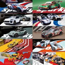 Sparky TINY Collection, Porsche 911 964 917 GT1 Le Mans Legierung Automodell Sammlung Spielzeug